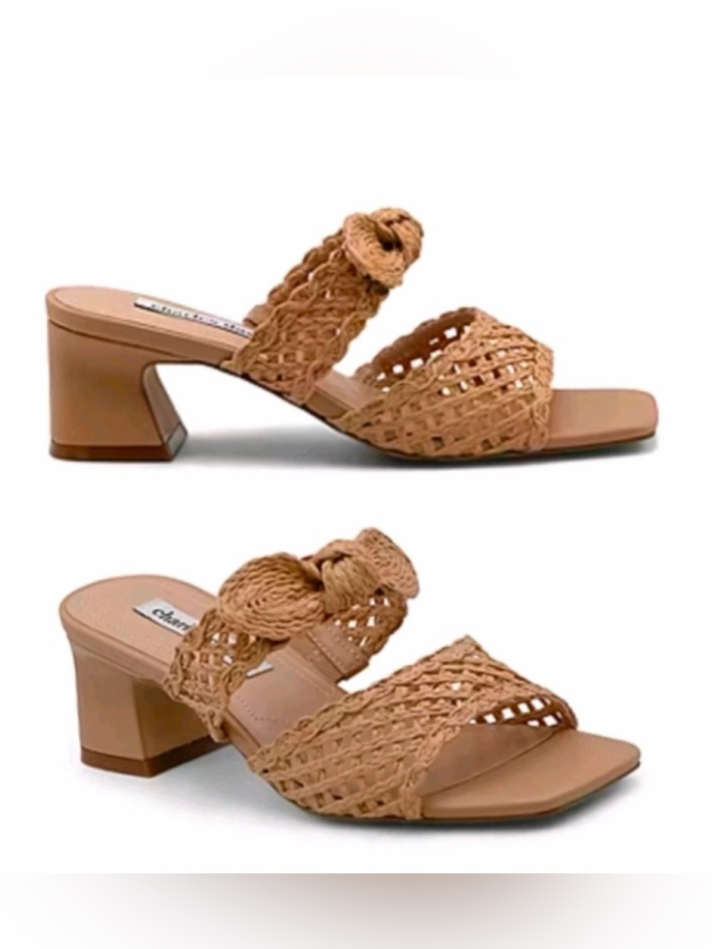NEW! Charles David Tan Woven Sandals Boho MSRP $100